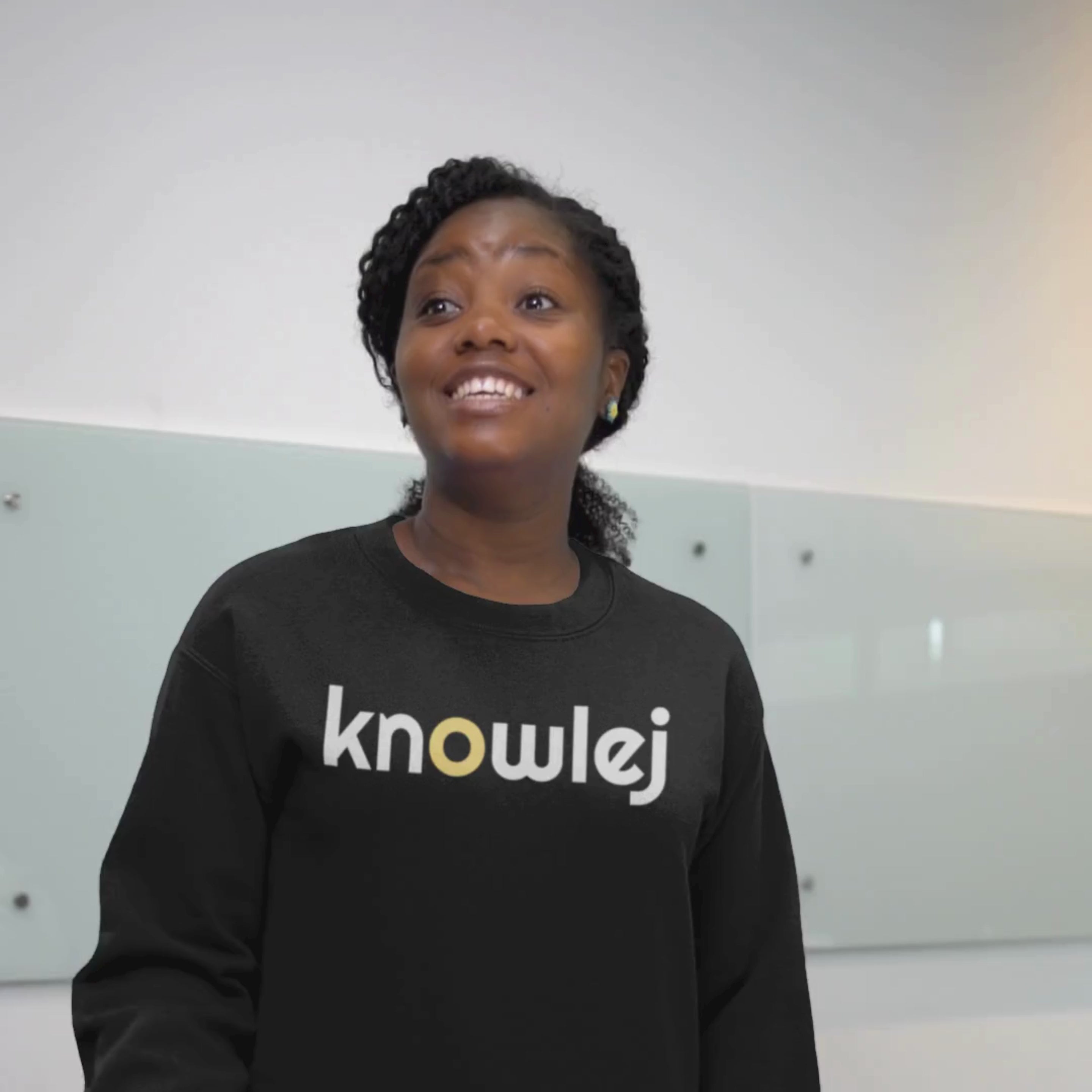 Knowlej Signature Crewneck - Black & Yellow Edition (KnowlejCon Pre-Order)