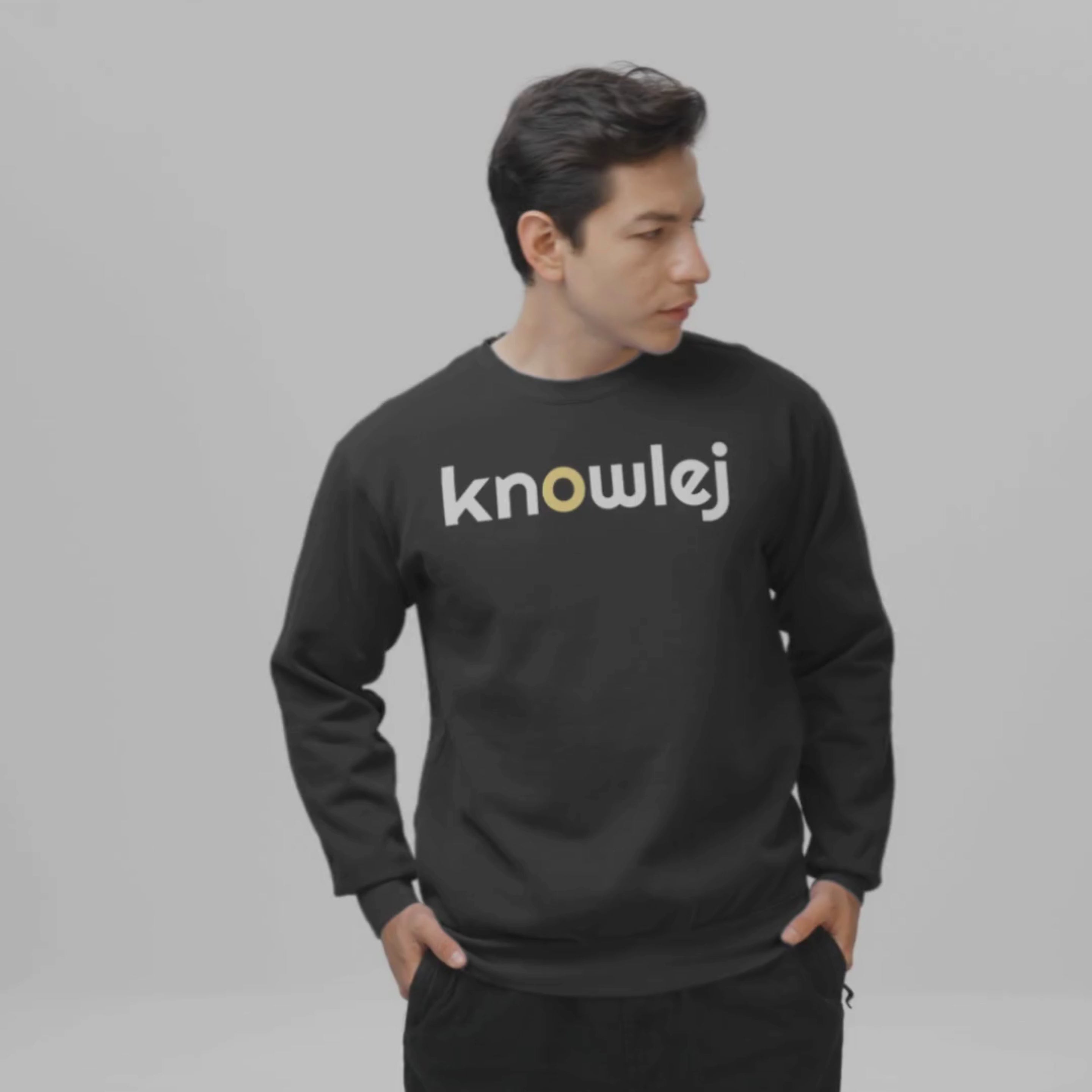 Knowlej Signature Crewneck - Black & Yellow Edition (KnowlejCon Pre-Order)
